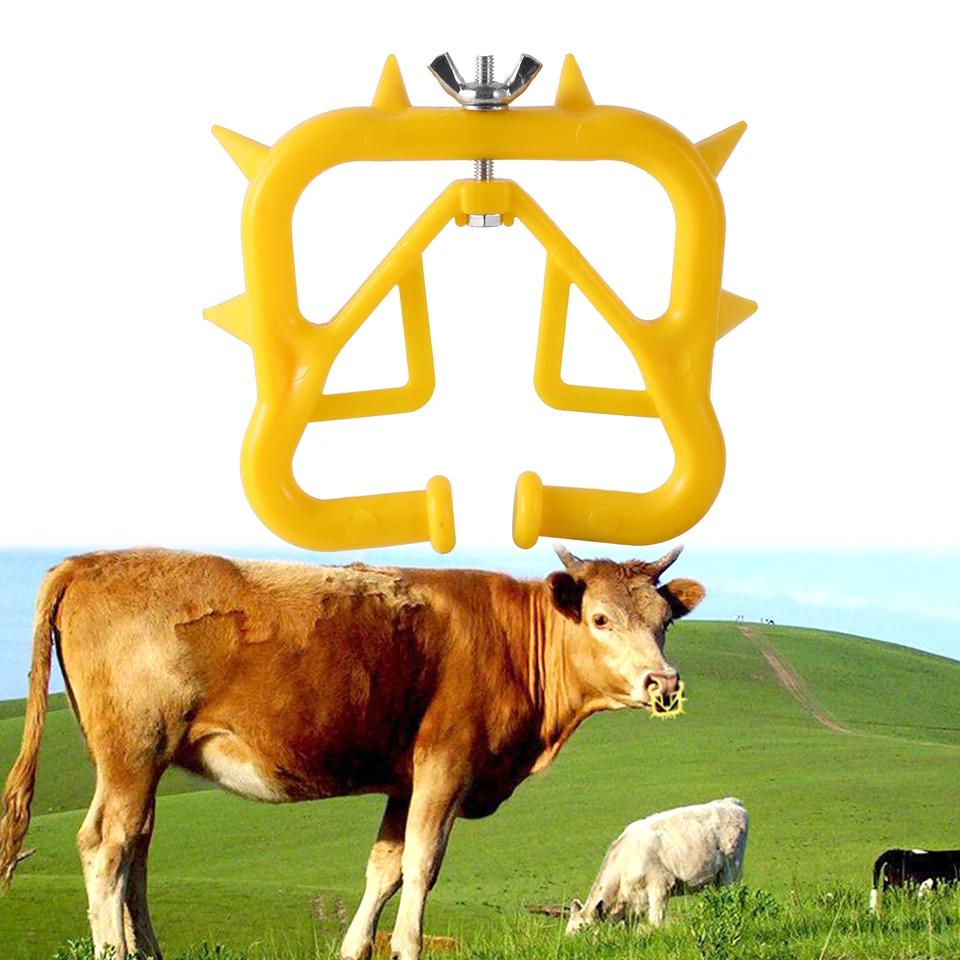10 Pcs Calf Weaner Rings - Plastic Anti-Sucking Nose Clips For Livestock Weaning
