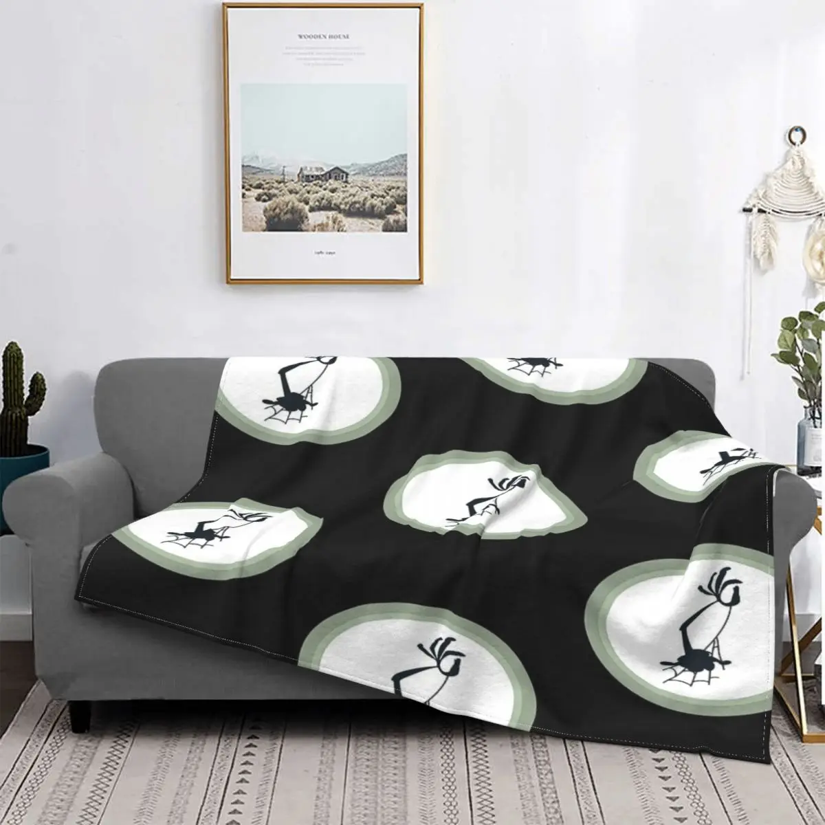 Fantasma Della Desaprova, Manta Clásica De 3 Capas, Colcha Para Cama, Sofá Cama A Cuadros, Sudadera Con Capucha De Muselin,