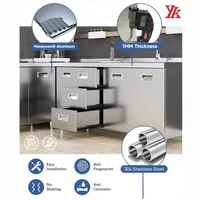 ครัวกลางแจ้งพร้อมหลังคา ชุดครัวสวนกลางแจ้ง ตู้ครัวบาร์บีคิว 6