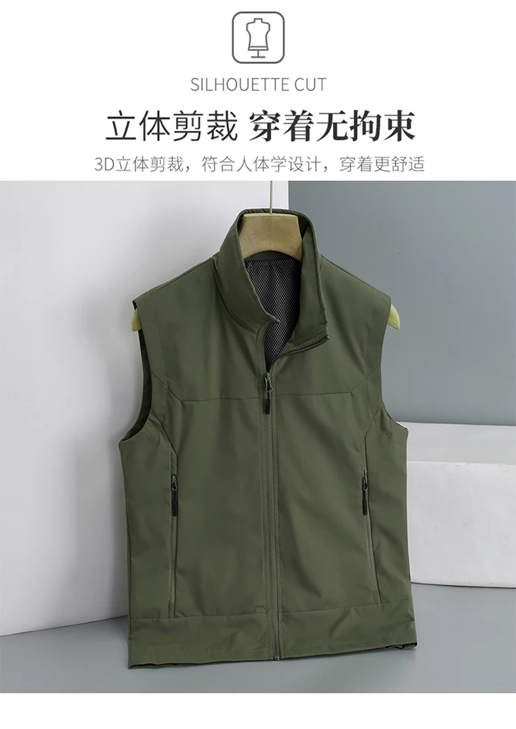 Description Picture 3 of itemSummer Men's Tank Top Casual Fashion Multiple Pockets Black Coat Middle-aged And Young Photography Fishing Sleeveless Jacket