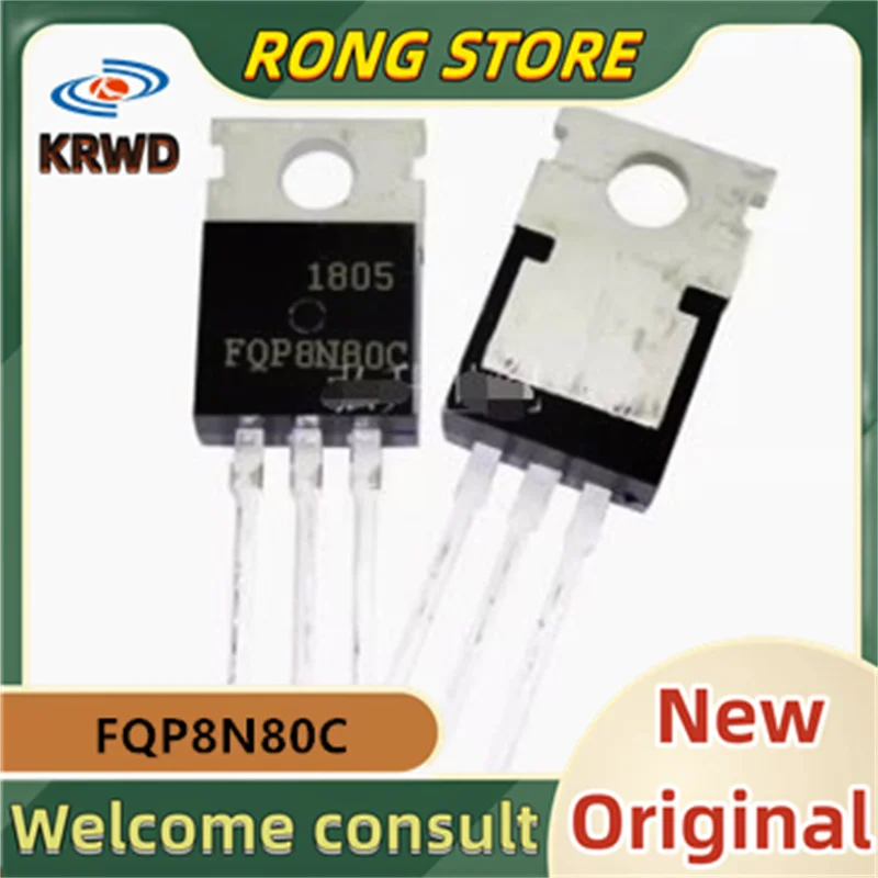 

(10 шт.) новый и оригинальный чип IC FQP8N80C FQP8N80 TO220