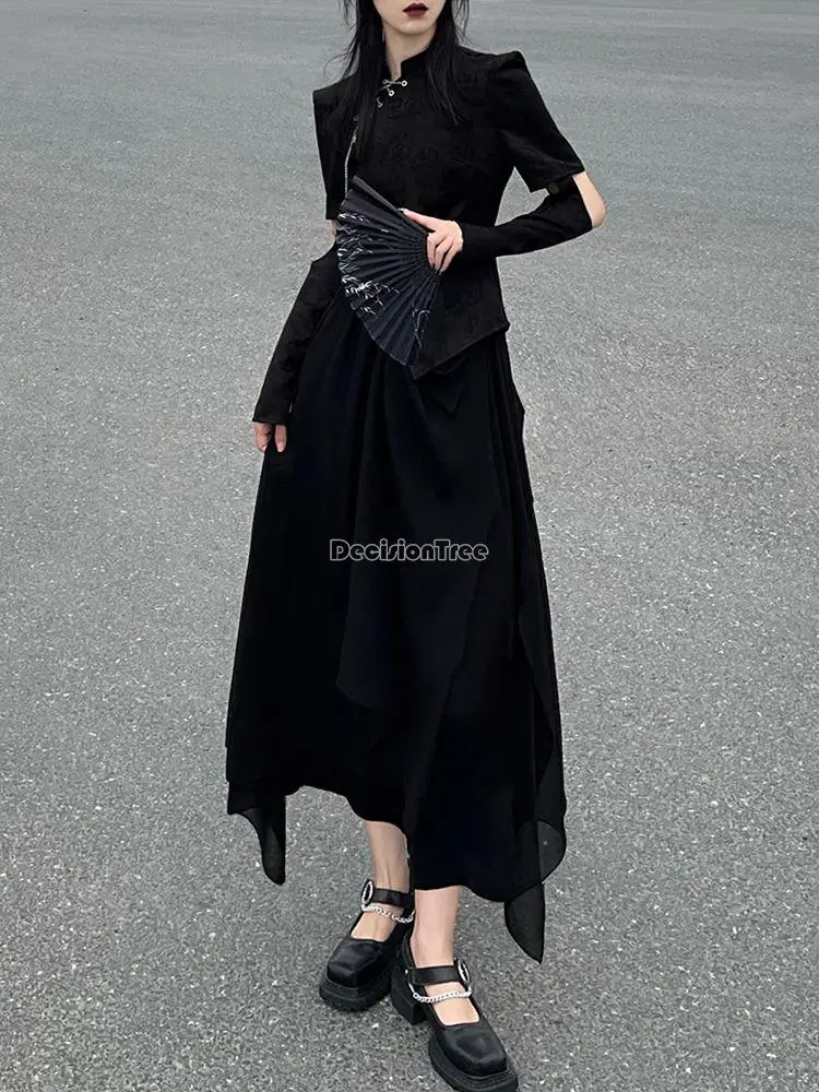 spring summer new chinese style women elegant sexy cheongsam dress set sexy improved casual daily cheongsam dress set
