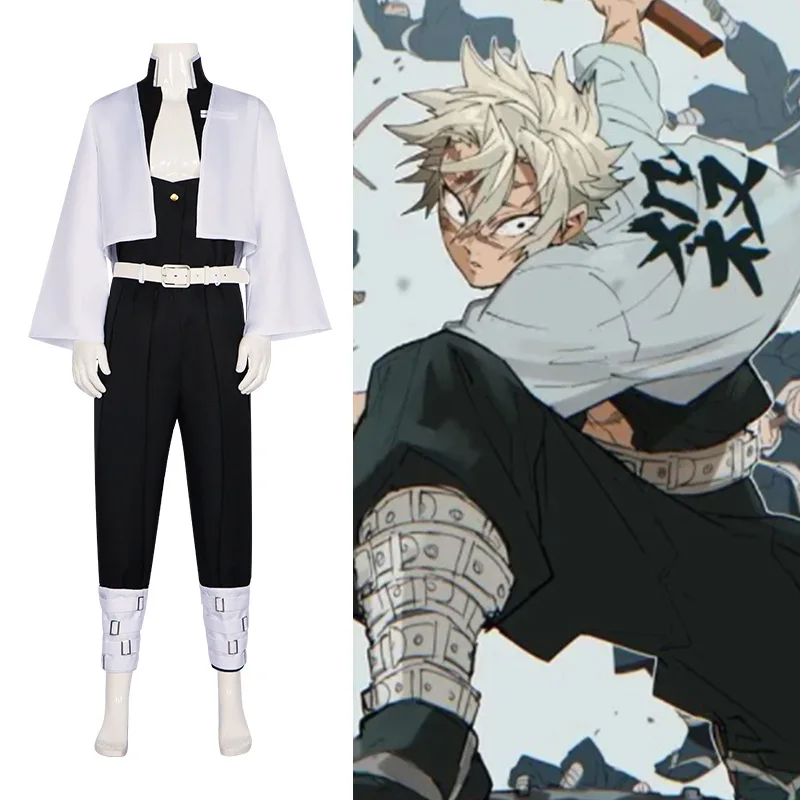

Ghost Slayer Blade Cos Suit Ghost Slayer Team Suit Wind Pillar Undead Kawasaki Cosplay Halloween Playsuit Set