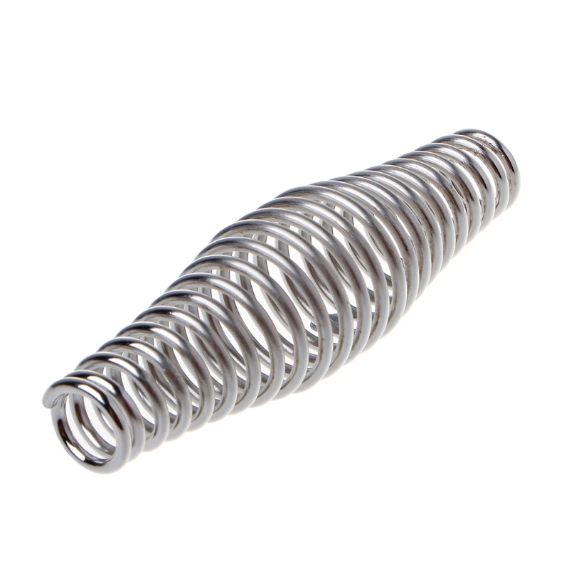 Stainless Steel BBQ Pit Grill Handle Spring Stove Smoker Elasticity Steel Roll Barbecue Accessories