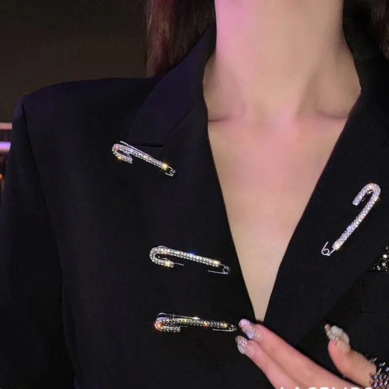 고급스럽고 심플한 스웨터 가디건 브로치, 우아하고 고급스러운 코사지 핀, 옷 고치기 및 누수 방지