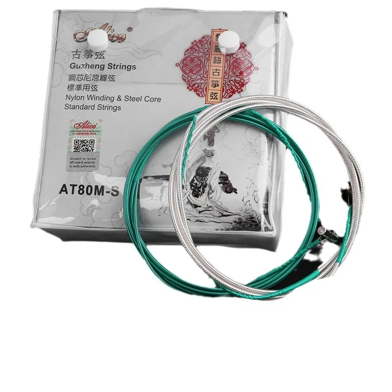 Alice AT80M-S Guzheng Strings Bright Tone Nylon Winding 1-21 String Suitable for 163cm Guzheng