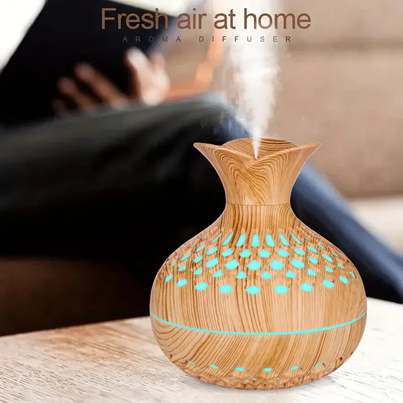 

300ml Wood Grain Humidifier Aroma Diffuser Atomizer USB Household Humidifier Hydrating Instrument Desktop Humidifier