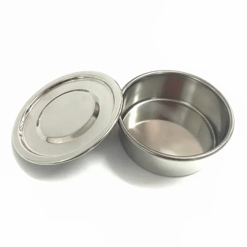 Cover And Tray For Test Sieve Diameter 10 cm 304 SUS Lid And Bottom For Laboratory Sampling Inspection Pharmacopeia Sieve