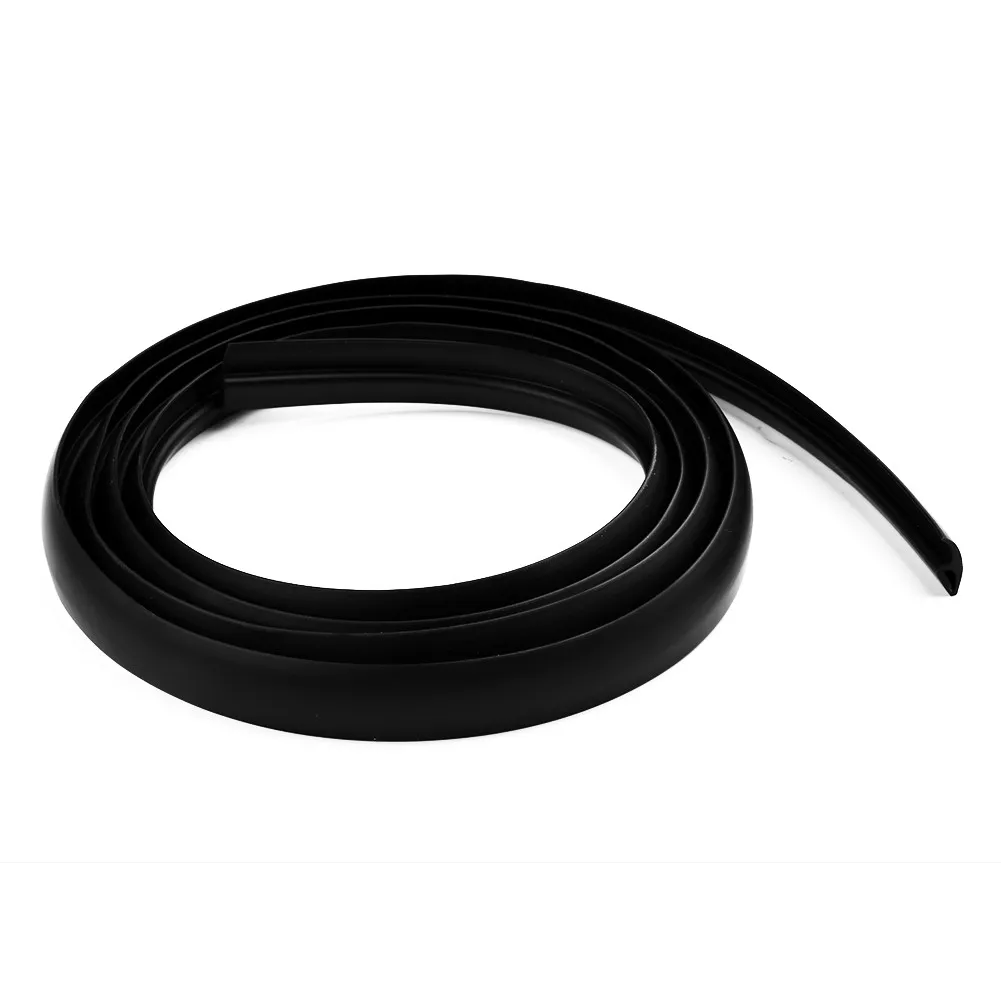 

1pc 2M New Seal Strip Trim 18mm Width For Car Front Windshield Wiper Sunroof Weatherstrip Rubber Black Anti-collision Strip