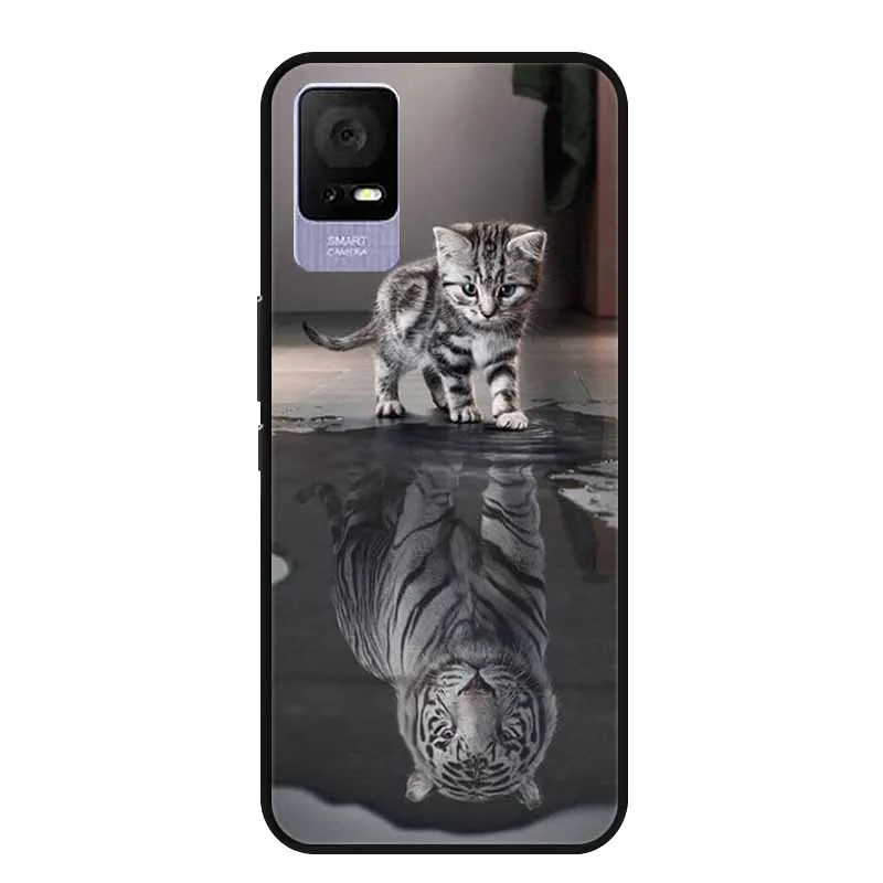 Fashionable Soft TPU Silicone Phone Cover - Stylish Painted Bumper Case