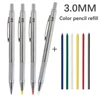 Mechanical Pencil Set 3.0mm Full Metal Art Drawing Painting Automatic Pencil with Leads Office School Supply 1