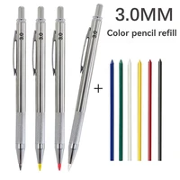 Mechanical Pencil Set 3.0mm Full Metal Art Drawing Painting Automatic Pencil with Leads Office School Supply 1