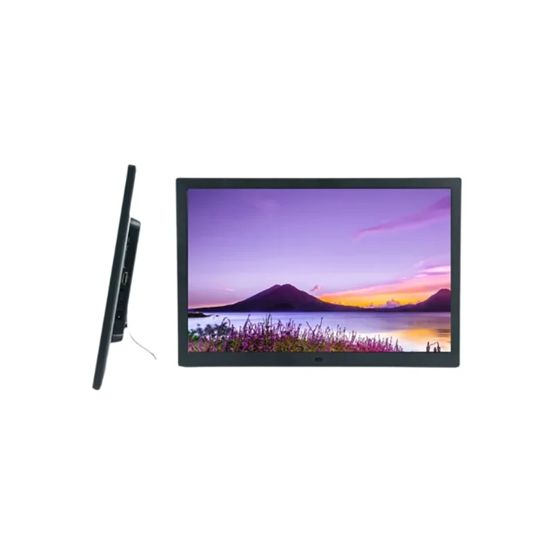 15.6-inch 2K Digital photo frame 1920 * 1080 Video, Image, Music, Calendar, USB/SD White Black Digital photo frame, Christmas view 2