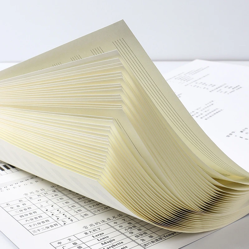 Blank Music Notebook Guitar Tablature Notebook Music Piano Blank Stave Staff Writing Paper 16 Sheets New