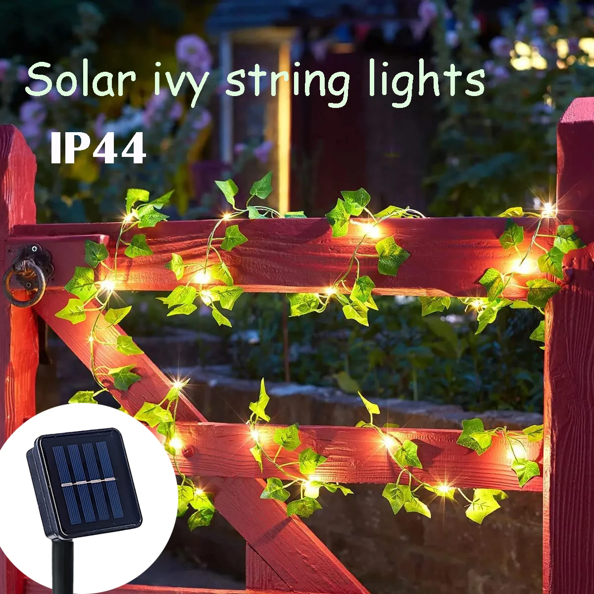 Güneş Ivy Dize Işıklar, 8 Modlu Dış Mekan Peri Işıkları, Noel için İdeal, Düğünler, Partiler, Duvar Dekoru, Bahçe Aydınlatması