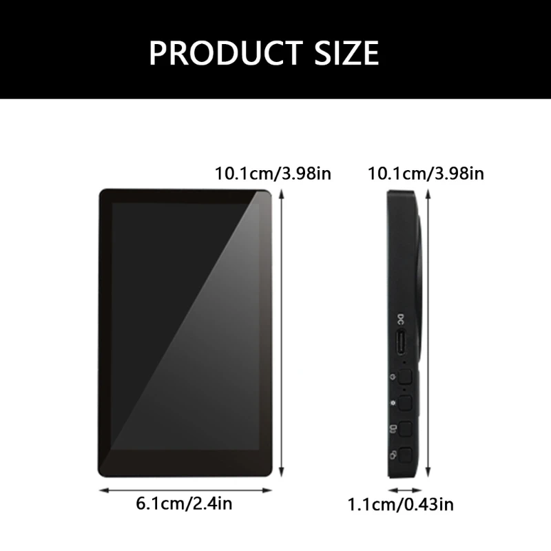 Phone Wireless Magnetic Selfie Monitoring Screen Smartphone Rear Camera Display Screen For Travel and Outdoor