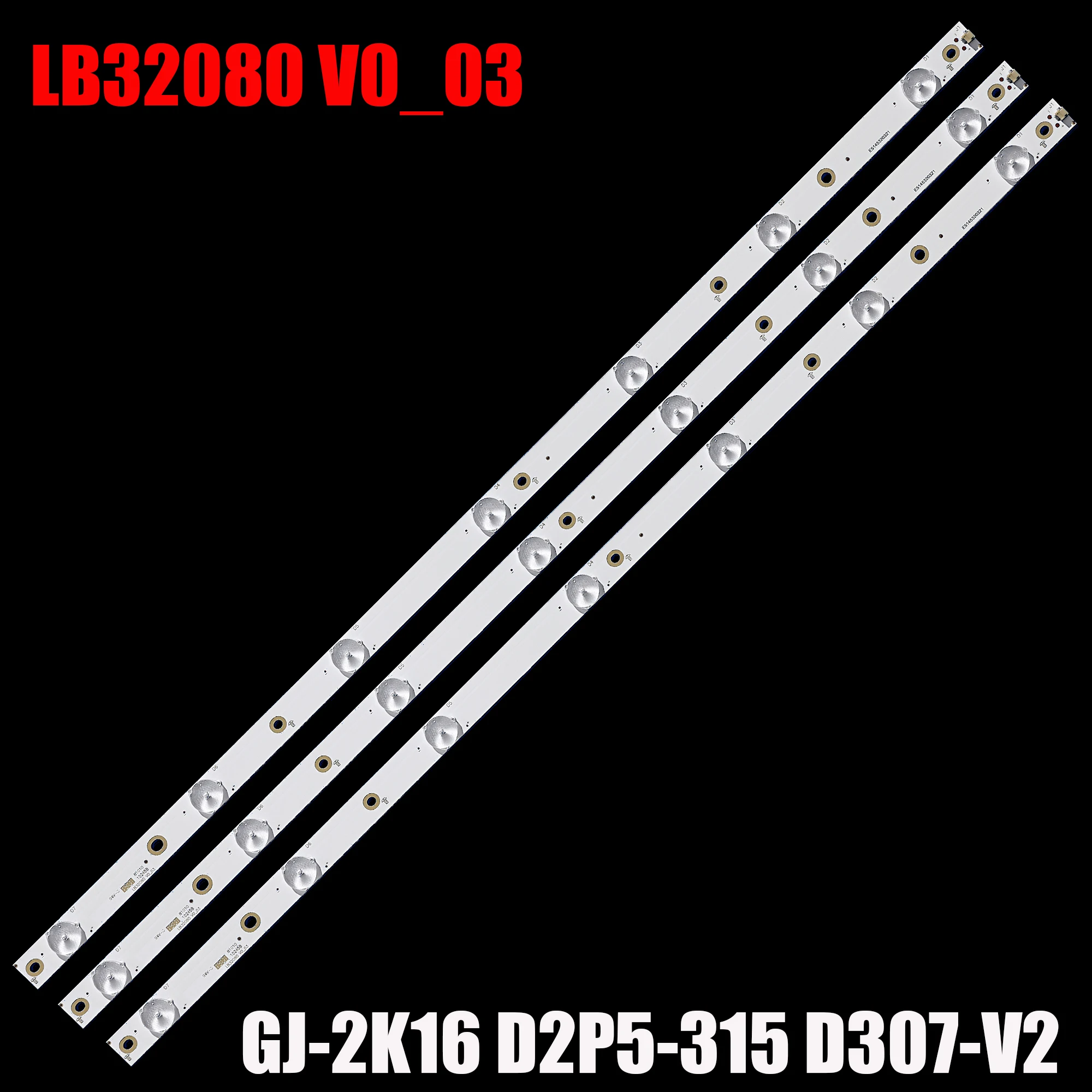 Tira de Luz de Fundo Led para 32lj500 32lh500d Gj2k16 Gemini315 32pfs6401 Kdl-32r330d 32phs5301 32pfs5501 Lb32080 v0 01p26 45 Unidades