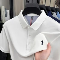 Polo à manches courtes pour hommes, marque haut de gamme, luxe, broderie de poney, T-shirt léger et respirant, nouvelle mode, haut Paul 2