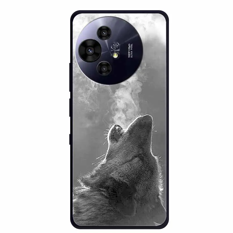 Premium Black Silicone Protective Case for TCL 50 Pro NxtPaper 5G