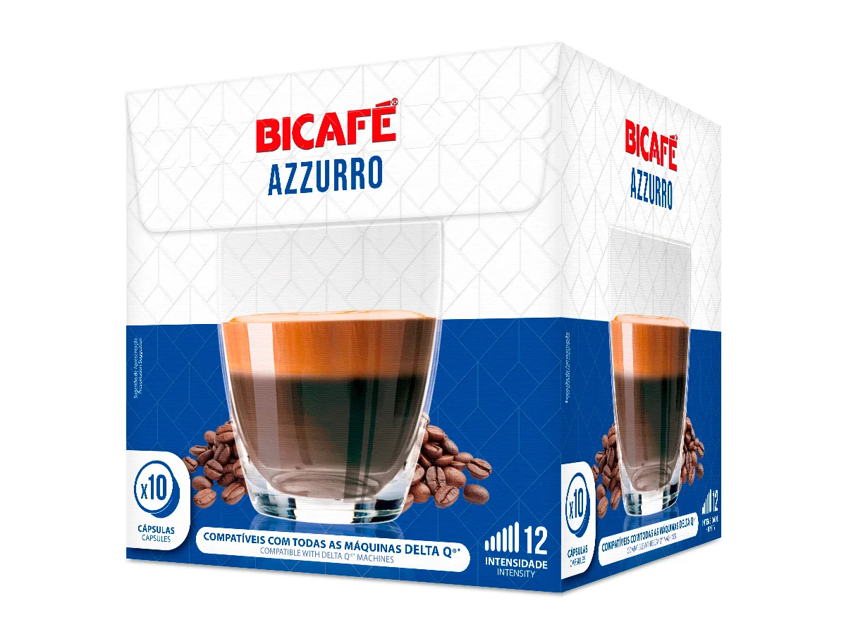 Kit 30 cápsulas café bicafé azzurro p/deltaq máquinas *