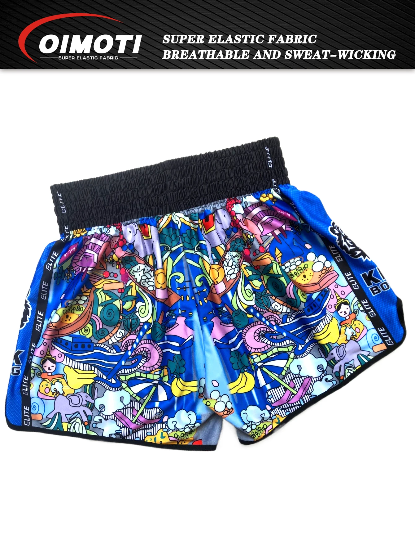 ONE Fitness Quick Dry Elastic Sports Shorts for Men Casual Martial Arts Boxing Wrestling Training Pants