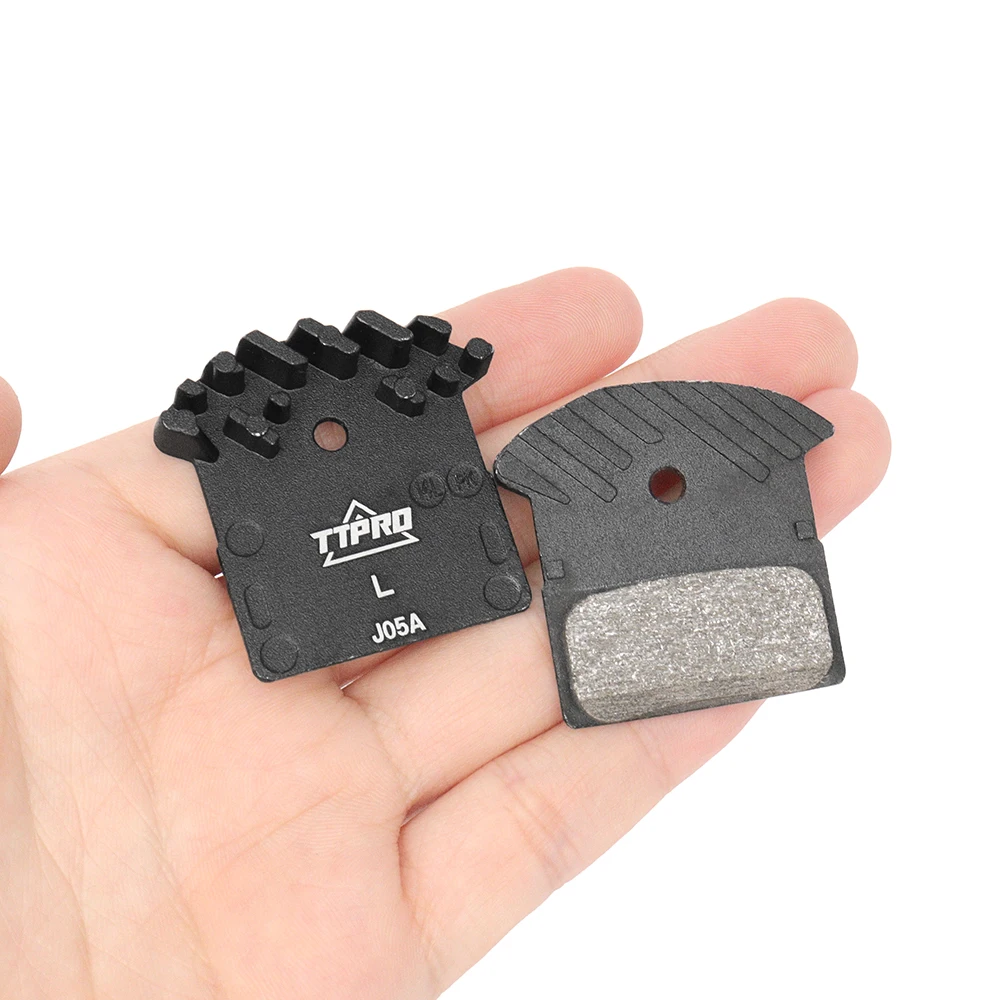 TTPRO J05A MTB Bicycle Resin Metal Brake Pads Cooling Fin for
