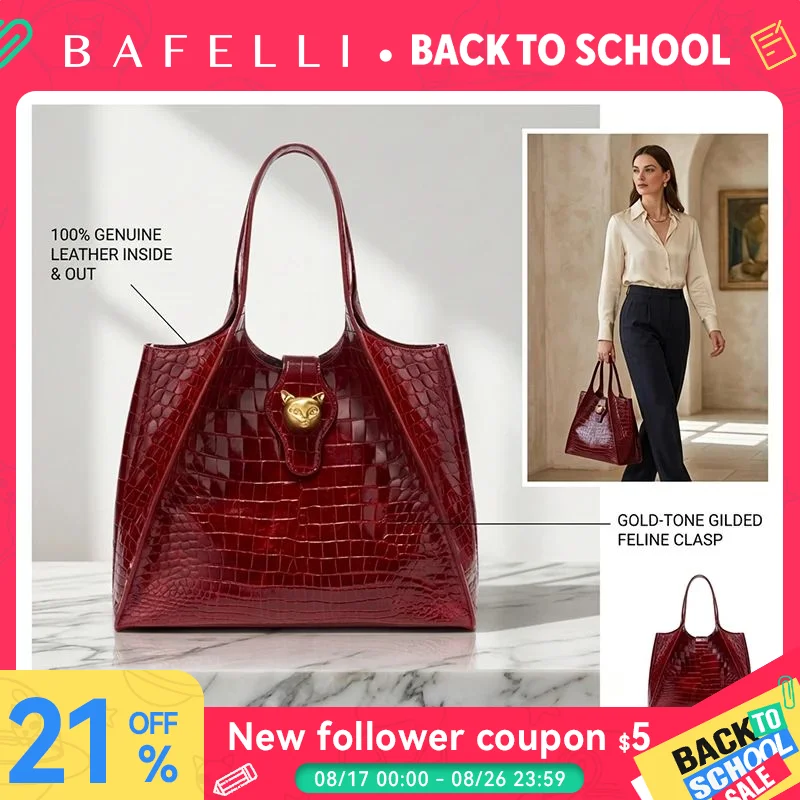 New 2026 Light Luxury Crocodile Pattern Genuine Leather Women's Messenger Bag Commuter Versatile Large Capacity Handbag 1