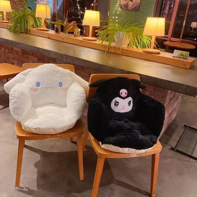 

45 см Sanrio кавайная мультяшная аниме серия Cinnamoroll Kuromi поясная подушка сиденья плюшевая кукла для маленьких мальчиков и девочек праздничный подарок