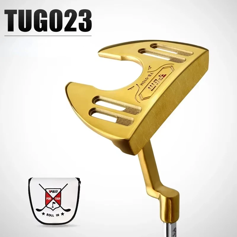 PGM new Golf putter Authentic Driver Golf Men's Club Blue/Gold Putter with Line of Sight Large Grip Hitting Stability TUG023