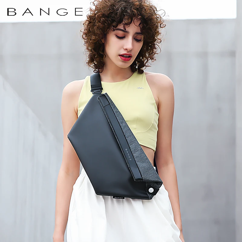 

BANGE Multifunction Crossbody Bags Men Chest Bag Short Trip Water Repellent Shoulder Bag Male Casual Messengers Bag