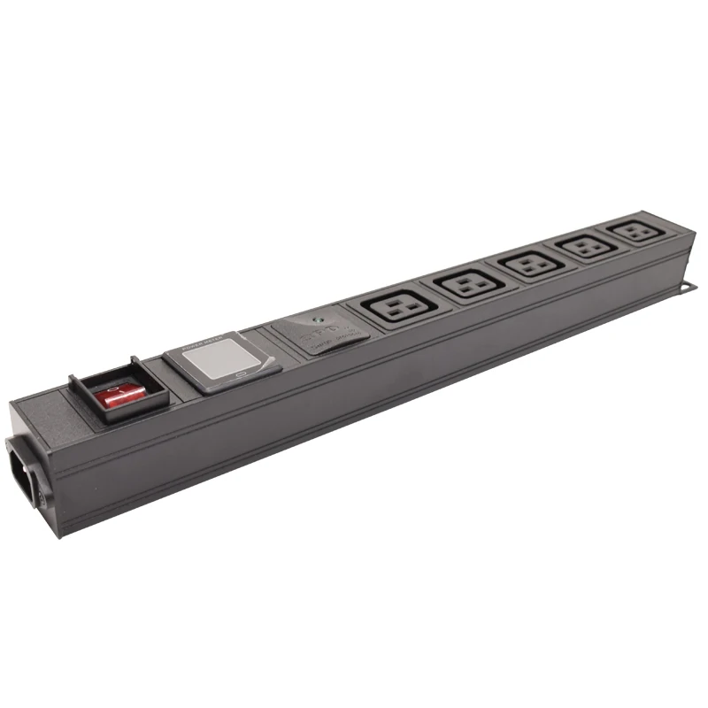 

Входной удлинитель питания C14 с измерителем напряжения и силы тока ВКЛ./ВЫКЛ. 5 C19 выходной удлинитель переменного тока