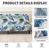 Stretch Futon Cover Armless Sofa Slipcover Folding Sofa Bed Couch Cover Washable Furniture Protector for Sofa Without Armrest 3