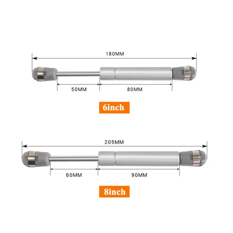 1/2P Cabinet Door Gas Struts 10KG Lift Supports Gas Spring Lid Support Props/Shocks Kitchen Cupboard Hydraulic Hinge Spring