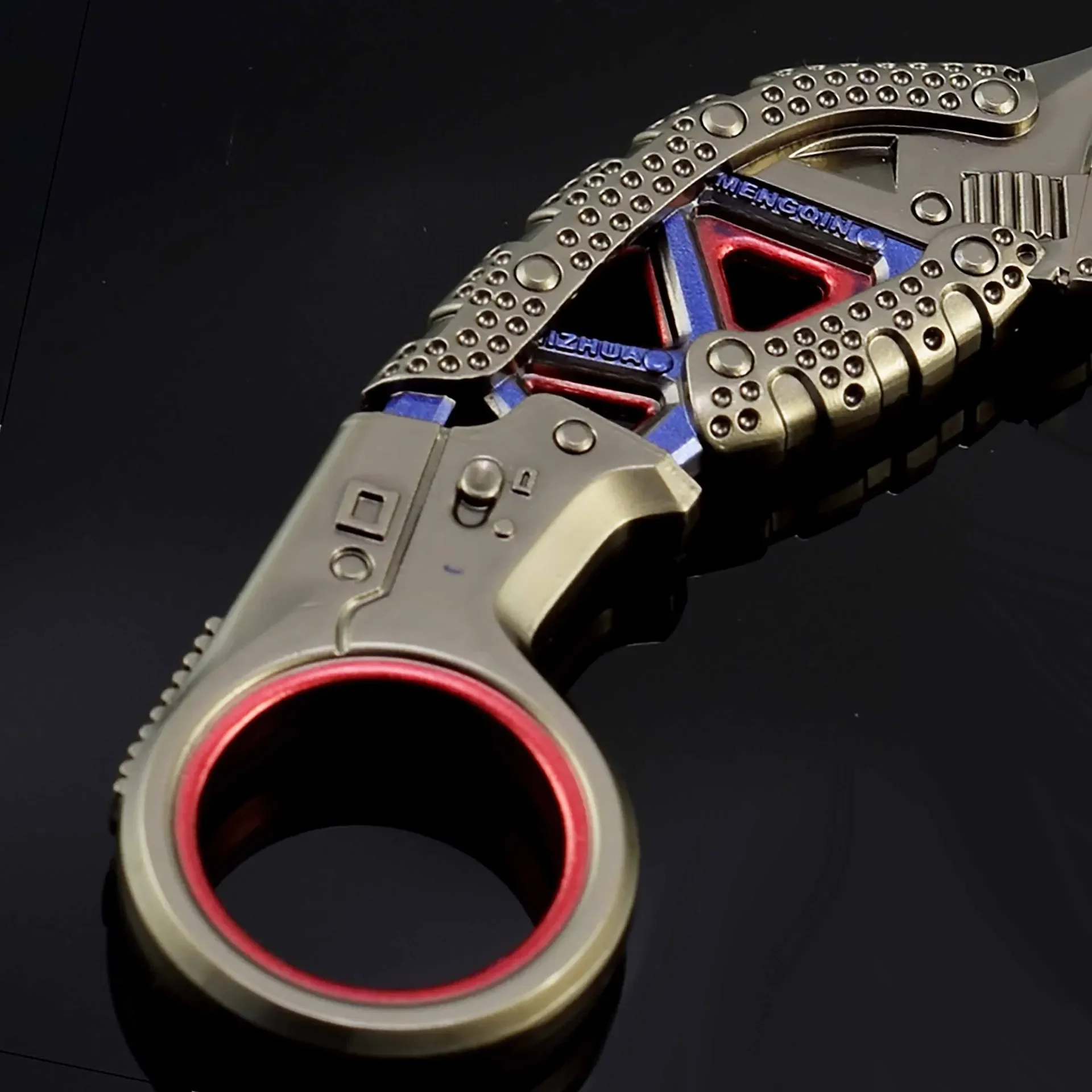 15CM Apex Raptor Karambit Knife Metal Model Game Peripherals Training Outdoor Knives Toy Safety Ornaments New Year Gifts Boy 3