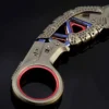 15CM Apex Raptor Karambit Knife Metal Model Game Peripherals Training Outdoor Knives Toy Safety Ornaments New Year Gifts Boy 3
