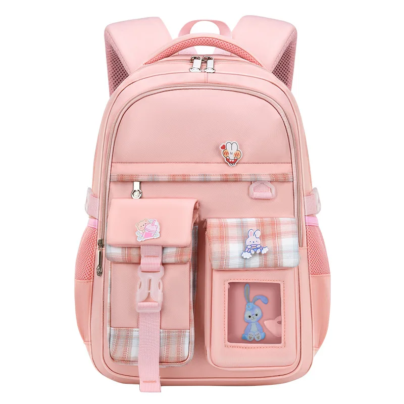 

Cartoon rabbit printed school backpack for teenage girls 2 sizes of large capacity kids schoolbags Waterproof backpacks mochila