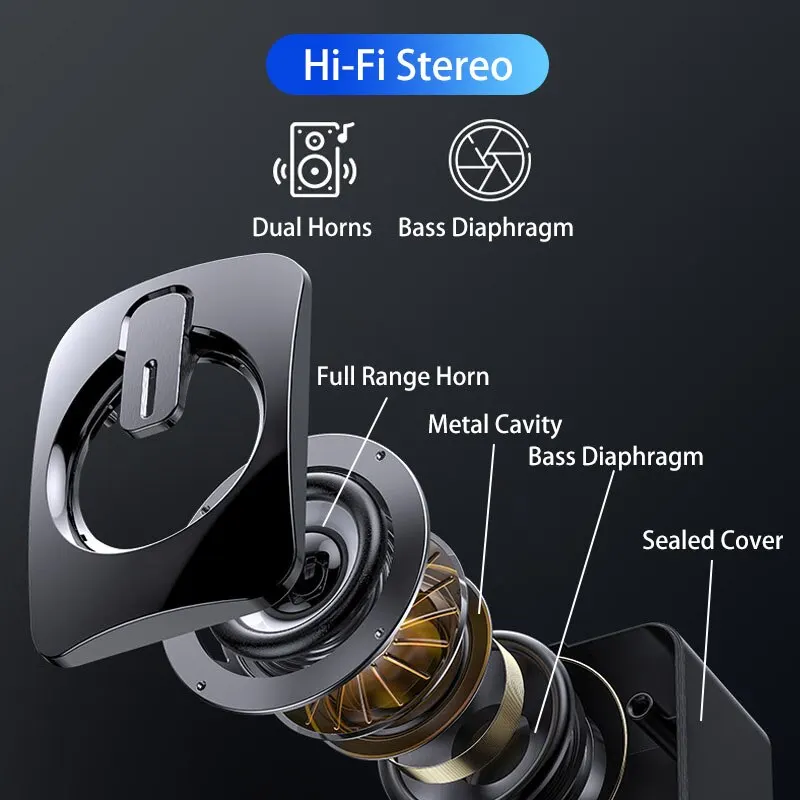 Mini Speakers Sound Box HIFI Stereo Microphone With LED Light Surround Music RGB Gaming Speaker For PC Laptops Computer_voghion.com