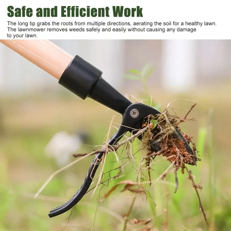 1PC Weeder-effortless weeding, long distance, no bending or kneeling, manual root remover, ideal for outdoor garden and lawn c