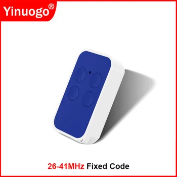 범용 차고 문 원격 제어, 고정 코드, 26.975MHz, 26.995MHz, 27.015MHz, 27.195MHz, 30.875MHz, 30.900MHz, 30.925MHz, 40.685MHz