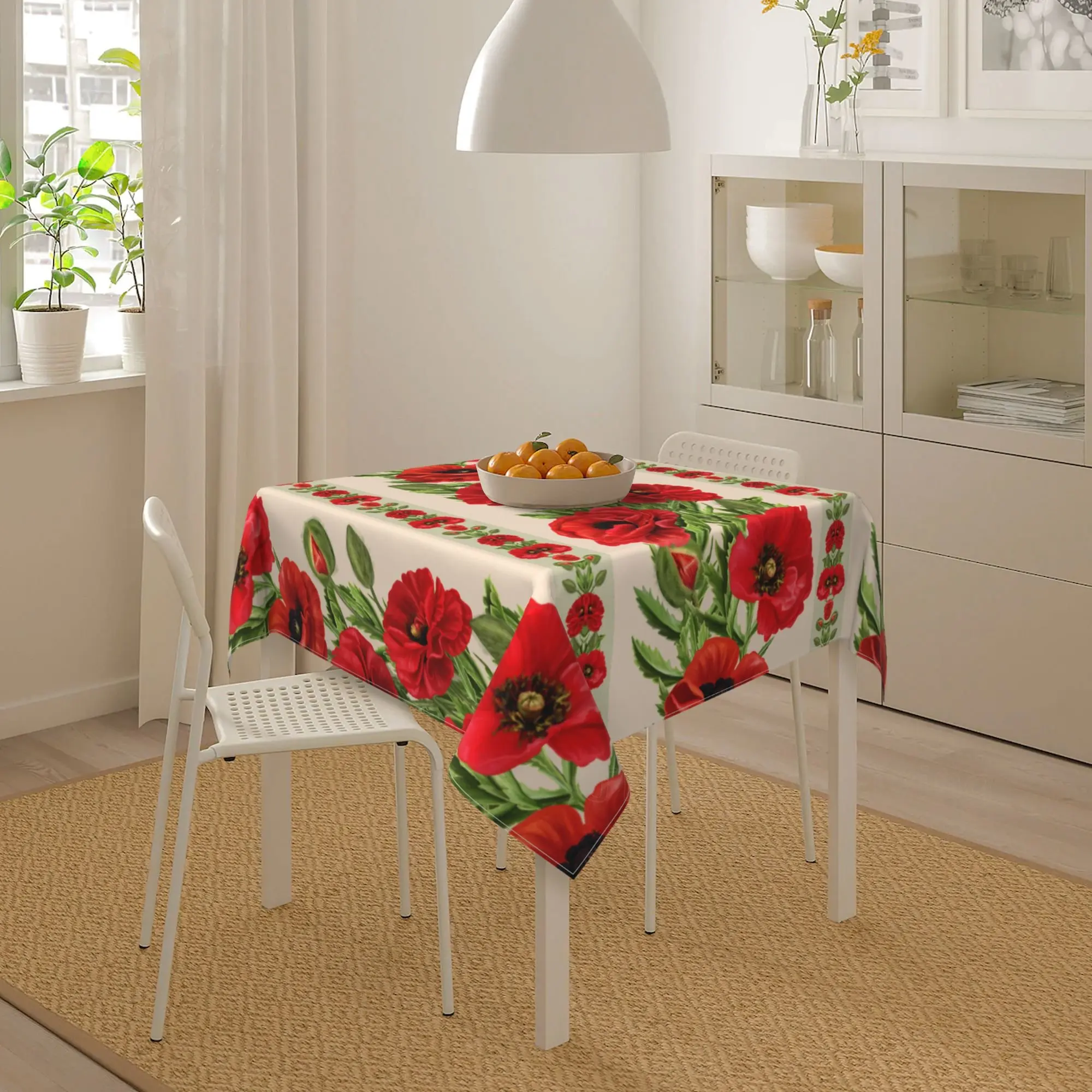 Mantel Antimanchas Rectangular 100x140 cm 3D Hojas Manteles de Mesa  Impermeable para Cocina Comedor, Lavable Cubierta Mantel para Hogar  Compleaños