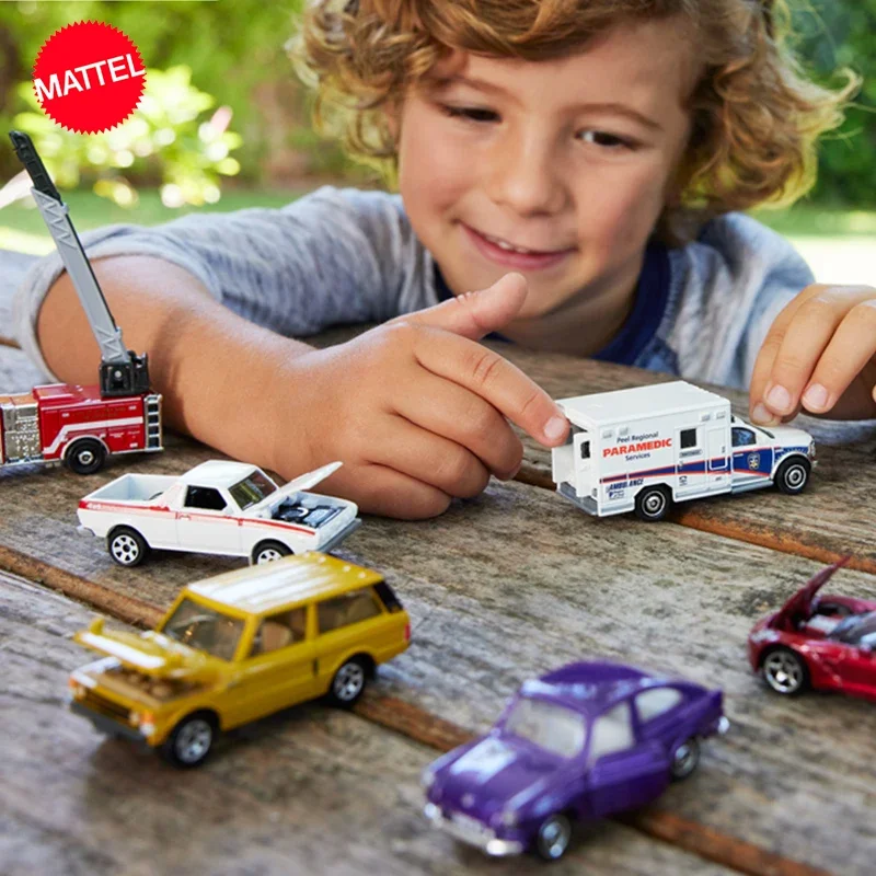 Original Mattel Matchbox Simulation City Car Collector Series FWD28 Movable Door Opening Activity Vehicle Toys for Children Gift