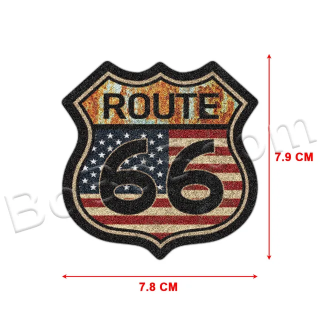 3M Frosted Motorcycle America US the ROUTE 66 Logo Bike Car Retro Sticker  Decal Accessori For Road King Triumph - AliExpress