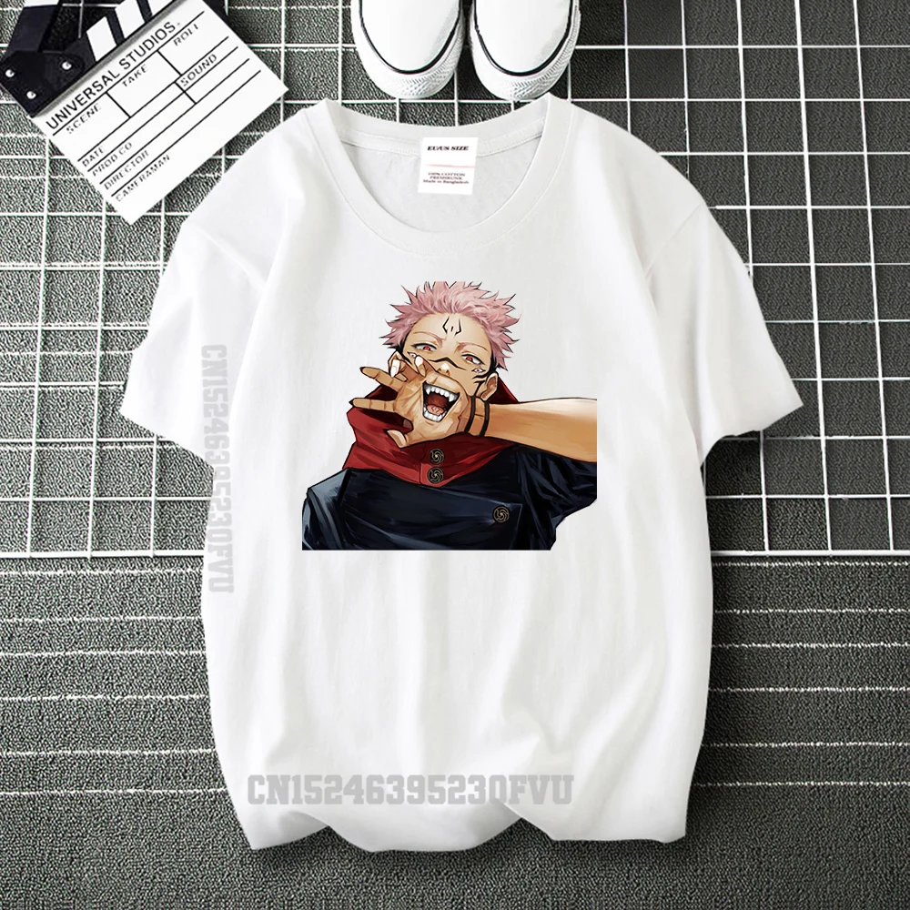

Hot Anime Jujutsu Kaisen Figure Cotton T-Shirts Teen Men Women Tee Shirts Summer Brand Camisas Hombre Fashion Harajuku T Shirt