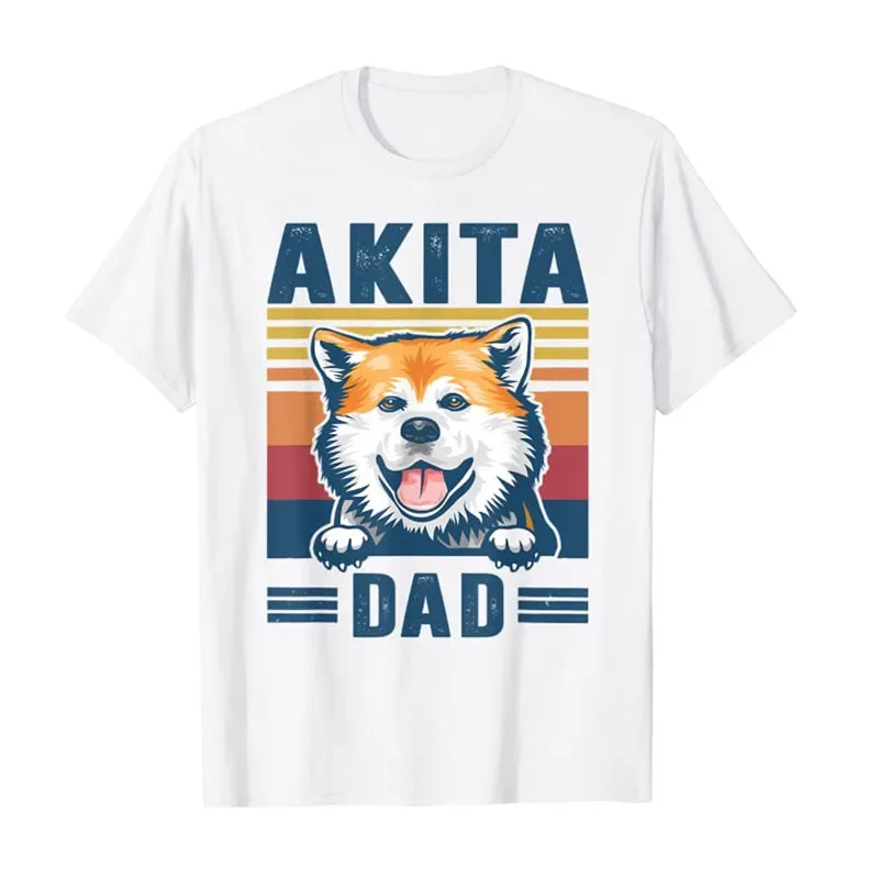 

Chic men's Akita vintage T-shirts, Father's Day gifts, beautiful clothes, personalized products, fashion trends casual short