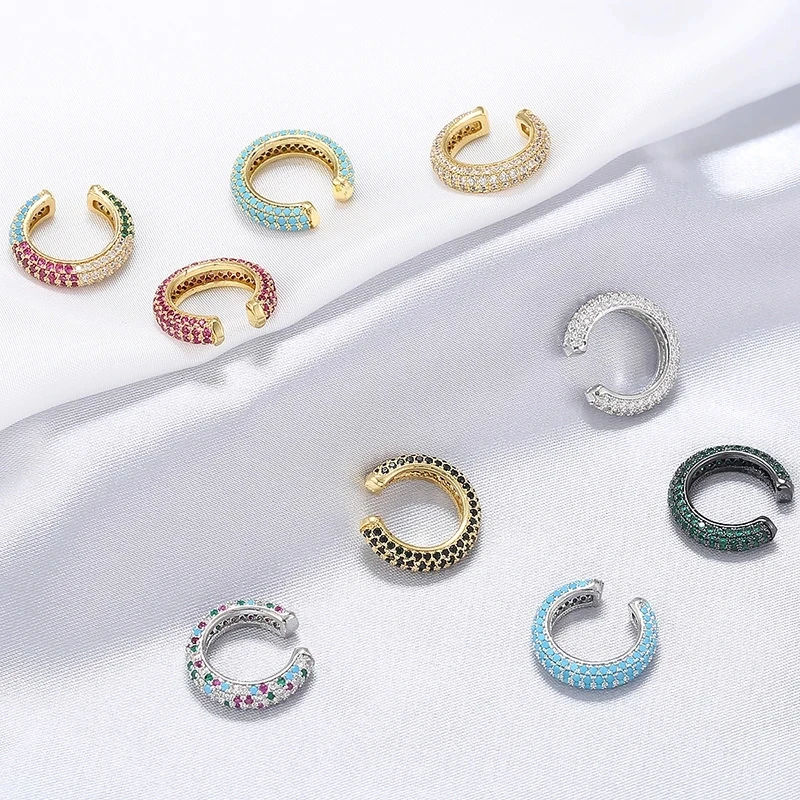 1piece 15x15mm CZ Crystal Ear Cuff C Shaped/star shape Ear Clips No Pierced earrings for women Jewellery model:VE131 ear clip earrings,clip earrings,ear clip,ear accessories