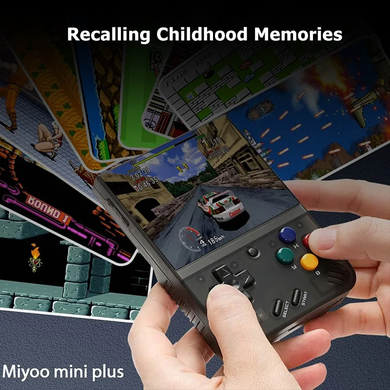Miyoo mini plus-ゲームカードシステム,256GB, 16000以上の