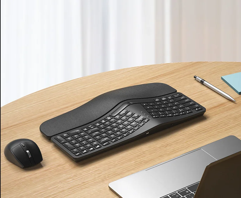 fio com descanso de pulso, Bluetooth, 2.4G, apto para Windows, Mac