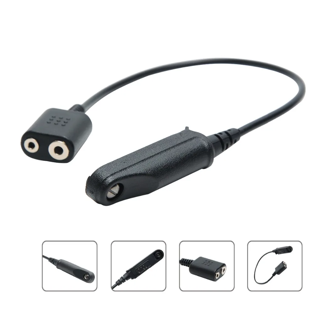 

2PCSAdapter line Baofeng uv-9r a58 9700 waterproof to 2-pin, suitable for 888s uv-5r uv-82 and other two-way radio headphones