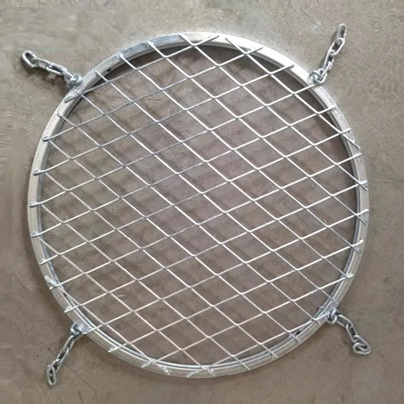 

Stainless steel 304 Manhole safety strong flat grid Well cover sewer protection Anti-Fall safety net sewage well inspection mesh