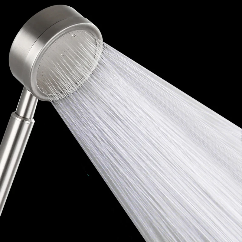 Shower Set Bathroom Faucet Stainless Steel Triple Bathtub Water Mixer Valve Nozzle Tap Hot Cold